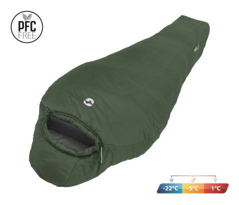 Outwell Elm Lux -22°C Ultralight 1440gr Haki Uyku Tulumu