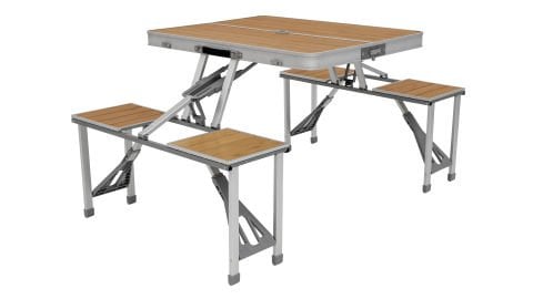 Outwell Dawson Picnic Table Premium Bambu Katlanır Sandalye Masa Seti