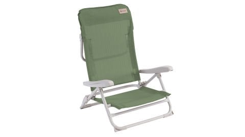 Outwell Seaford 4 Pozisyonlu & Konforlu Katlanır Plaj Sandalyesi Green V.