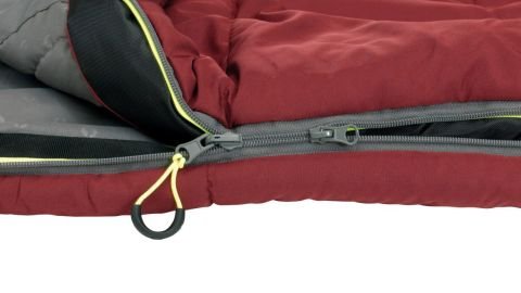 Outwell Contour Lux Yazlık & Kışlık Taraflı -19°C Uyku Tulumu Red Sağ F.