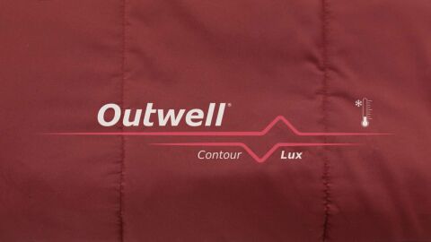 Outwell Contour Lux Yazlık & Kışlık Taraflı -19°C Uyku Tulumu Red Sol F.