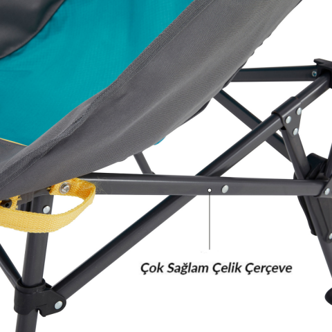 Uquip Comfy Relax Konforlu Katlanır Kamp Sandalyesi