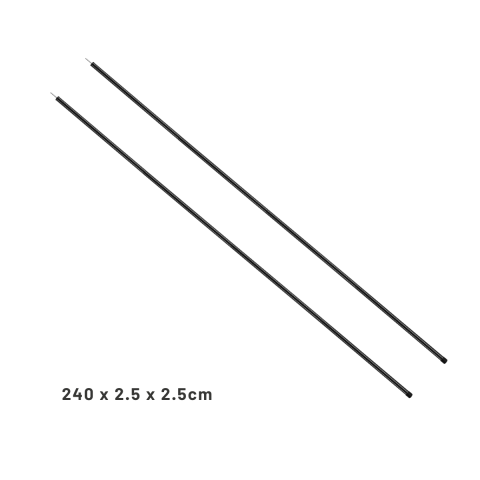 KingCamp Tarp Pole 2'li Ayarlanabilir Tarp & Çadır Direği
