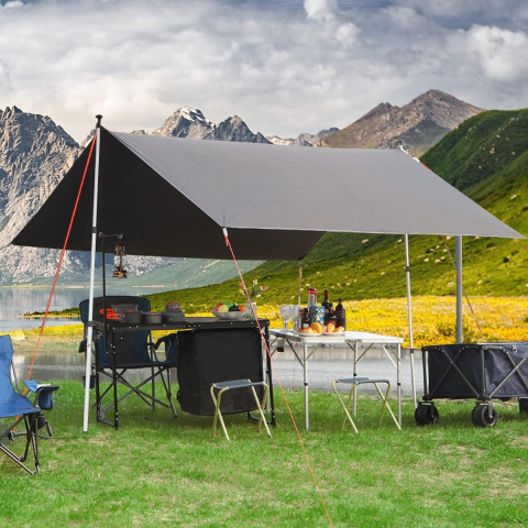 KingCamp Bumper Tarp Pole 2'li Teleskopik Tarp & Çadır & Gölgelik Direği