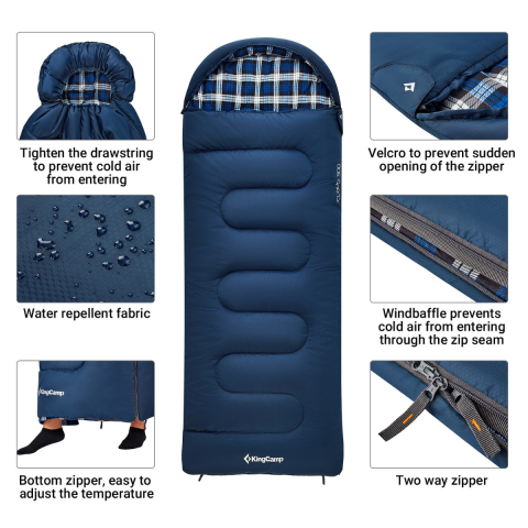 KingCamp Cloud 300 Ultra Uyku Tulumu Navy