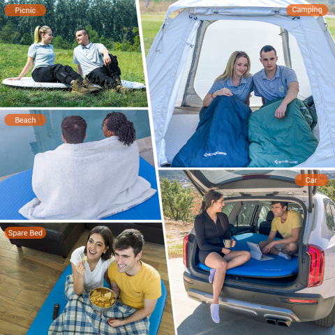 KingCamp Deluxe Double 7,5 cm Çift Kişilik Şişme Mat R:11