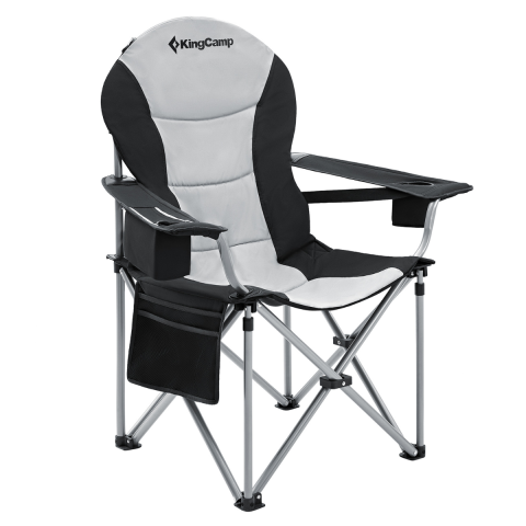 KingCamp Cedar Deluxe Ultra Bel Destekli Kamp Sandalyesi M.Grey