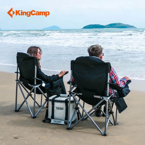 KingCamp Cedar Deluxe Ultra Bel Destekli Kamp Sandalyesi M.Grey
