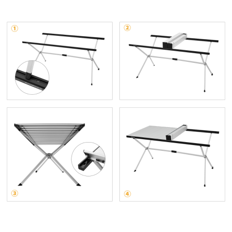 KingCamp Dolomite L Premium Katlanır Kamp Masası
