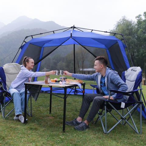 KingCamp Slate XL Alüminyum Katlanır Kamp Masası Wood