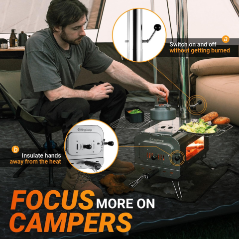 KingCamp Surefire Bushcraft Premium Kamp Sobası