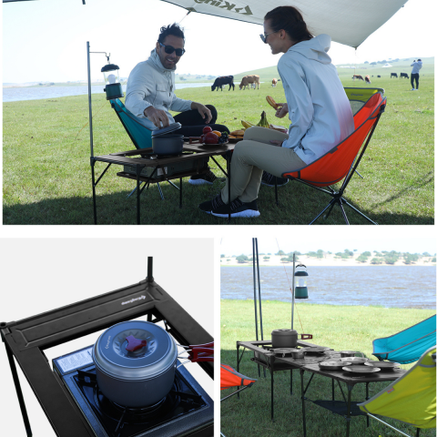 KingCamp Loes Ultralight Alüminyum Midi Katlanır Kamp Masası