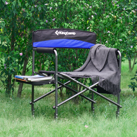 KingCamp Ash Comfort İkili Set Katlanır Kamp Sandalyesi Blue