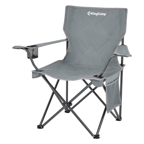 KingCamp Lotus Comfort Konforlu & Takviyeli Kamp Sandalyesi Grey