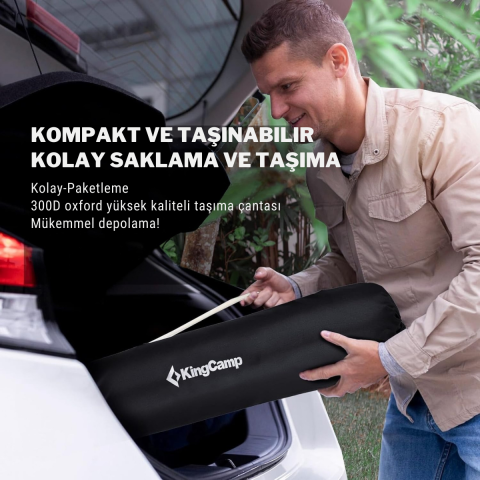 KingCamp Lemon Lux Ultra Konforlu Kamp Sandalyesi Grey