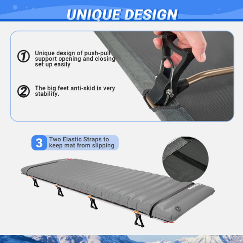 KingCamp Sequoia Ultralight Katlanır Kampet Portatif Yatak