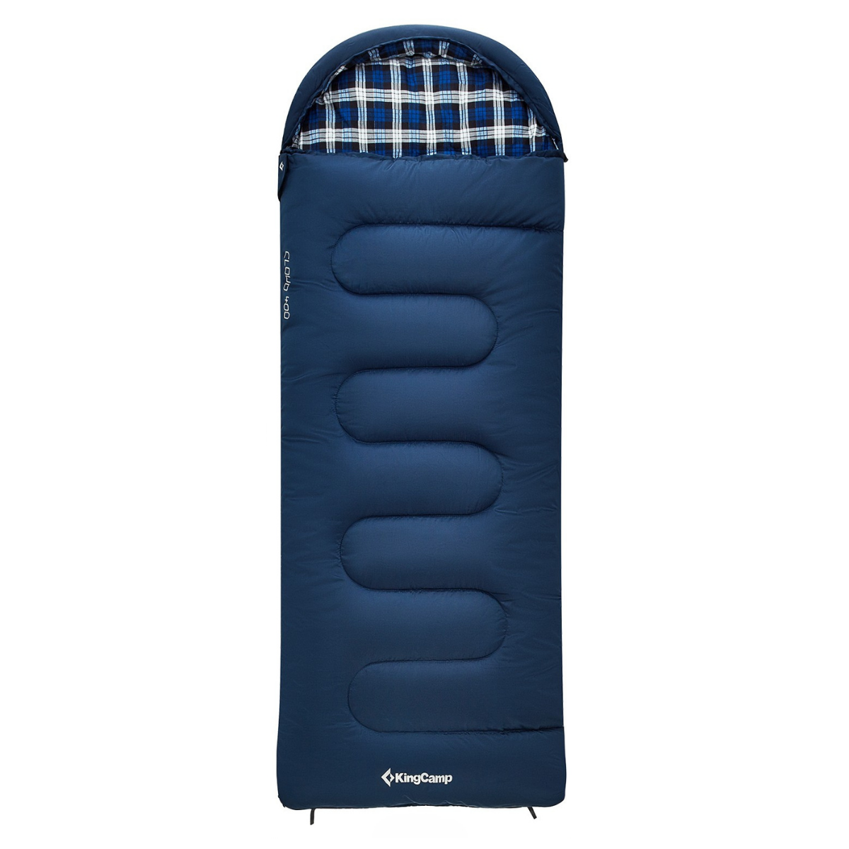 KingCamp Cloud 400 Ultra -15°C Geniş Uyku Tulumu Navy Sol F.