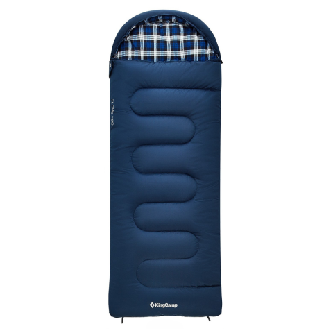 KingCamp Cloud 400 Ultra -15°C Geniş Uyku Tulumu Navy Sol F.