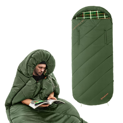KingCamp FreeSpace 300 Relax -13°C Uyku Tulumu Green