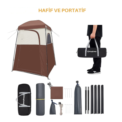 KingCamp Marasusa Duş ve Tuvalet Çadırı Coffee