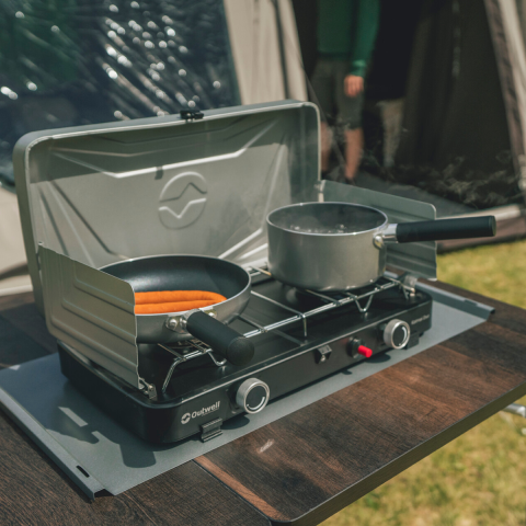 Outwell Katmai Duo Stove Çift Brülörlü Kompakt Portatif Ocak