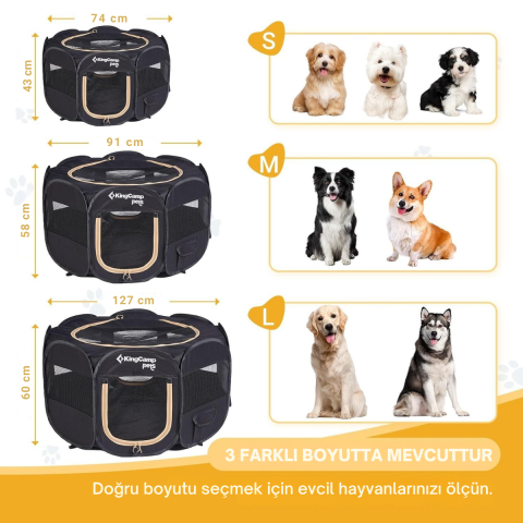 KingCamp PETS Ancona S Portatif Köpek Çadırı