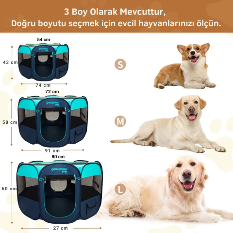 KingCamp PETS Ancona M Portatif Köpek Çadırı