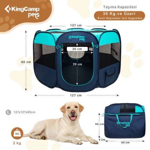 KingCamp PETS Ancona L Portatif Köpek Çadırı