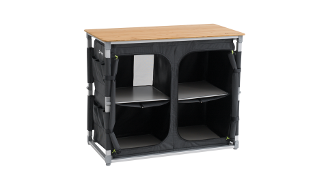 Outwell Padres XL Storage Unit Bambu Portatif Kamp Mutfağı