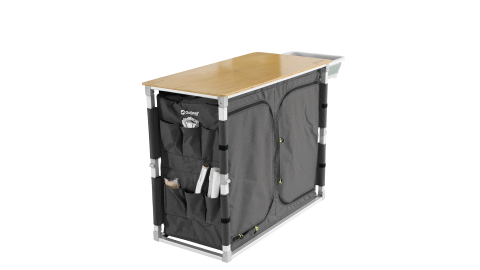 Outwell Padres XL Storage Unit Bambu Portatif Kamp Mutfağı