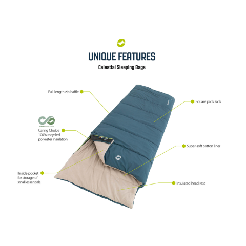 Outwell Celestial Lux -14°C Ultra Comfort Uyku Tulumu