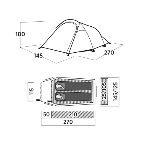 Easy Camp Reindal 2 Blackroom 2 Kişilik Çadır