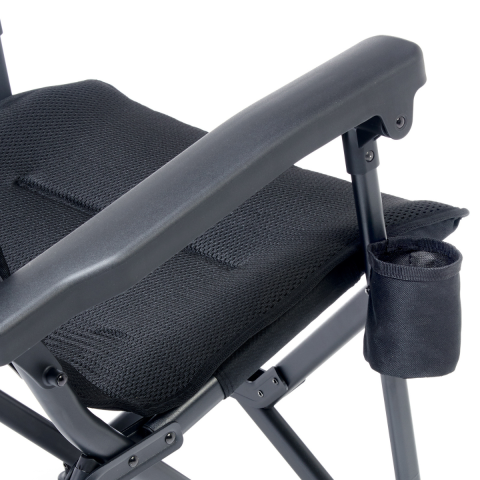 Uquip Barry XXL Comfort+ Black Edition Yüksek Konforlu Kamp Sandalyesi