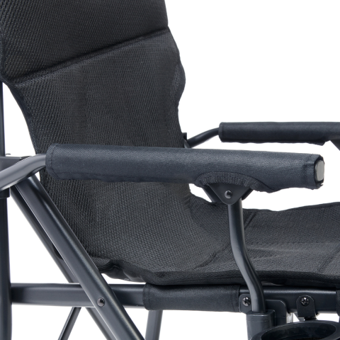 Uquip Roxy Comfort+ Black Edition Yüksek Konforlu Katlanır Kamp Sandalyesi
