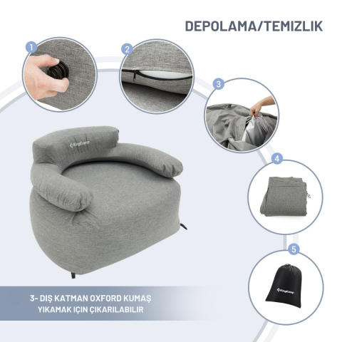 KingCamp Single Inflatable Sofa Premium Şişme Koltuk