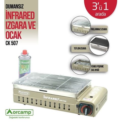 Orcamp Çantalı Dumansız Izgara Ocak bej
