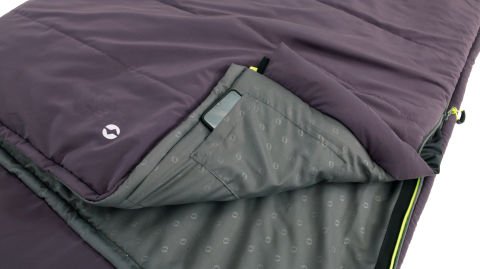 Outwell Contour Dark Purple -13°C Uyku Tulumu Sağ F.