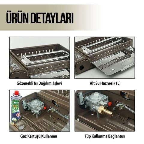 Orcamp Çantalı Dumansız Izgara Ocak Kahve