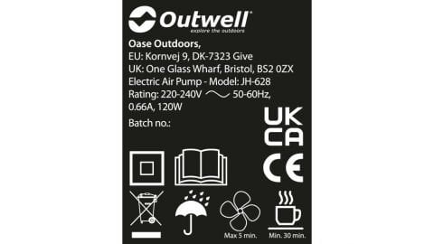 Outwell Superior Double w. built-in pump Premium İki Kişilik Şişme Yatak