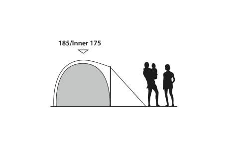 Outwell Haze 5 Blackroom 5 kişilik & 14,5 M² Yüksek Aile Çadırı