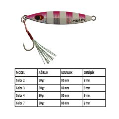 Aqua Salty Multi Jig Zebra Glow