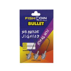 Fishcoin Bullet Jighead 3/0-10 gr