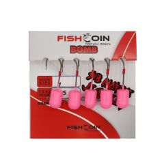 Fishcoin Bomb Jighead Pink Glow 6-3.5 Gr