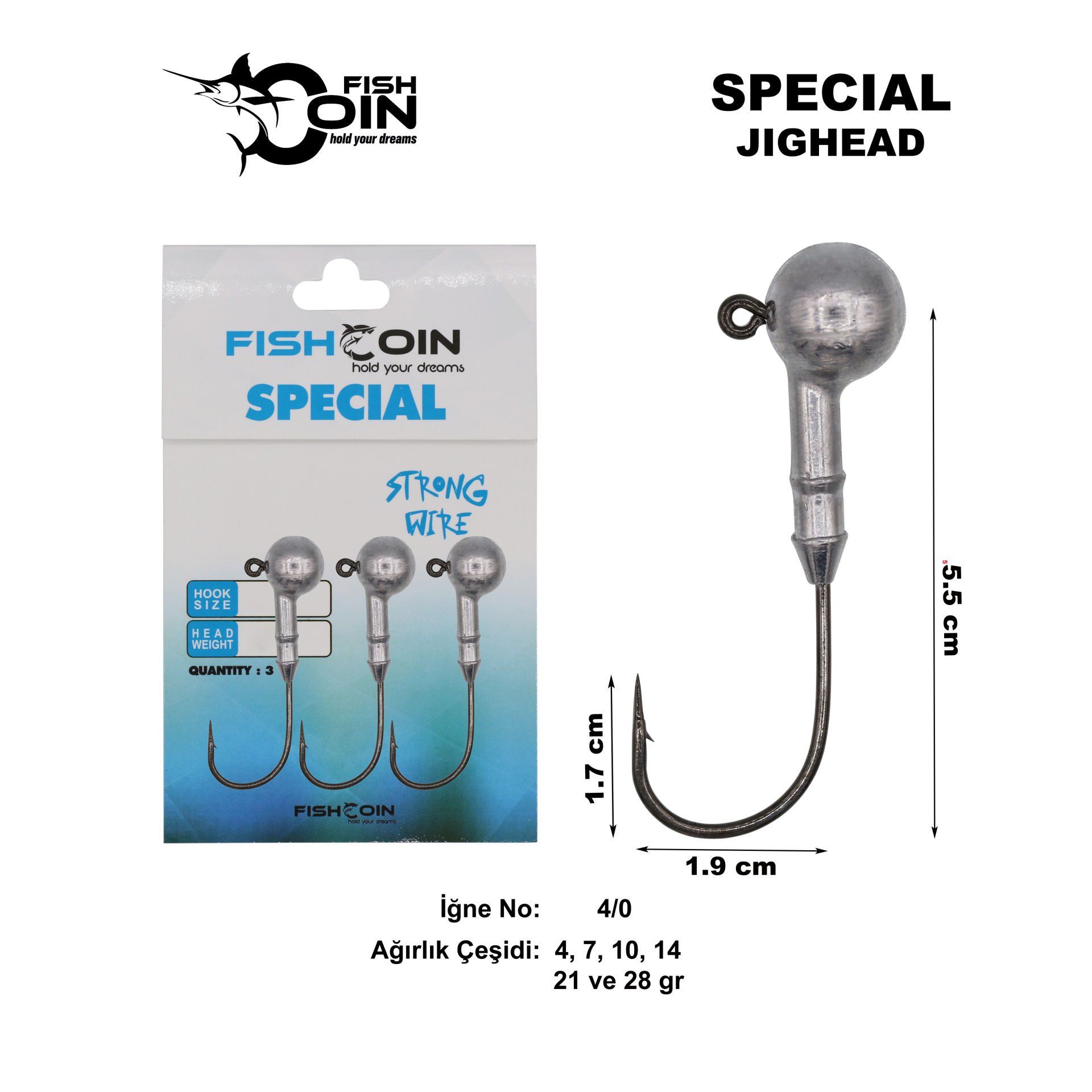 Fishcoin Special Jighead 4/0 21 gr