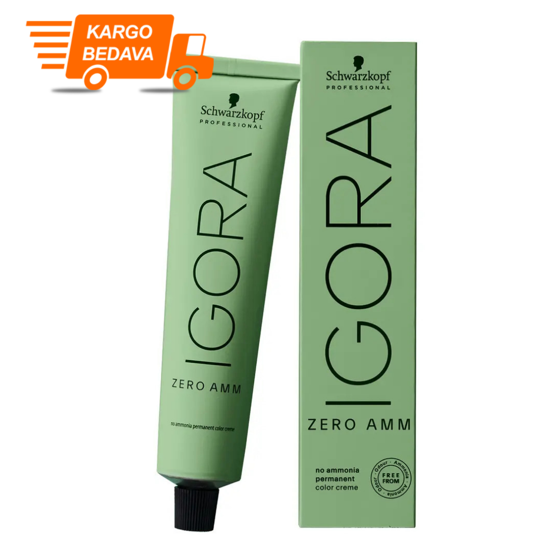 9 ADET Igora Zero Amm 7-67 Saç Boyası - %100 Doğal Amonyaksız- %100 Beyaz Kapama- Ücretsiz Kargo