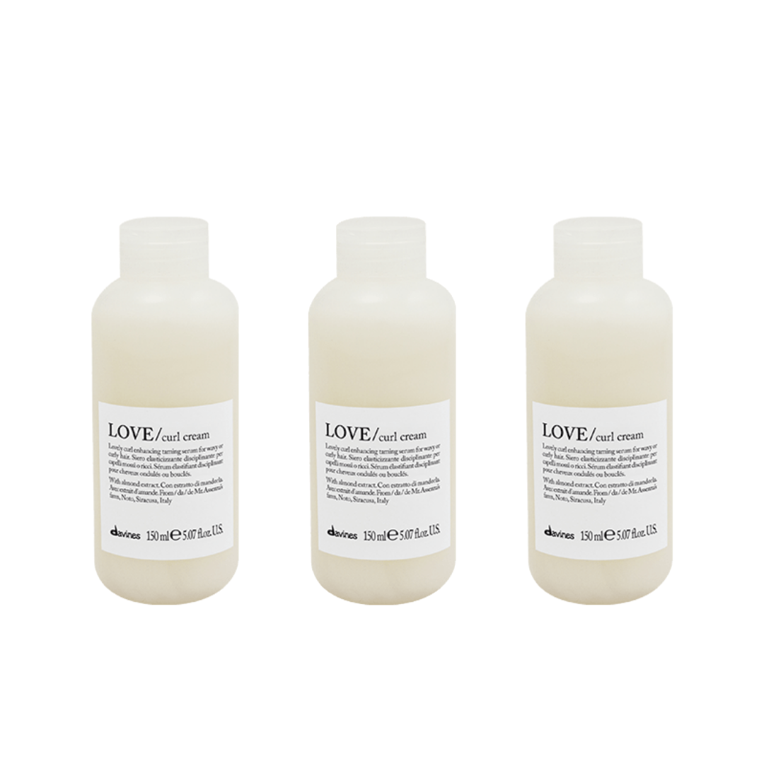 Ekonomik Üçlü Davines Love Curl Bukle Belirginleştirici Durulanmayan Kremi 150ml - %100 Orijinal %100 Doğal