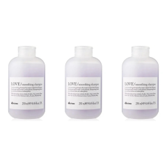 Ekonomik Üçlü Davines Love Smoothing  Düzleştirici Şampuan 250ml - %100 Orijinal %100 Doğal