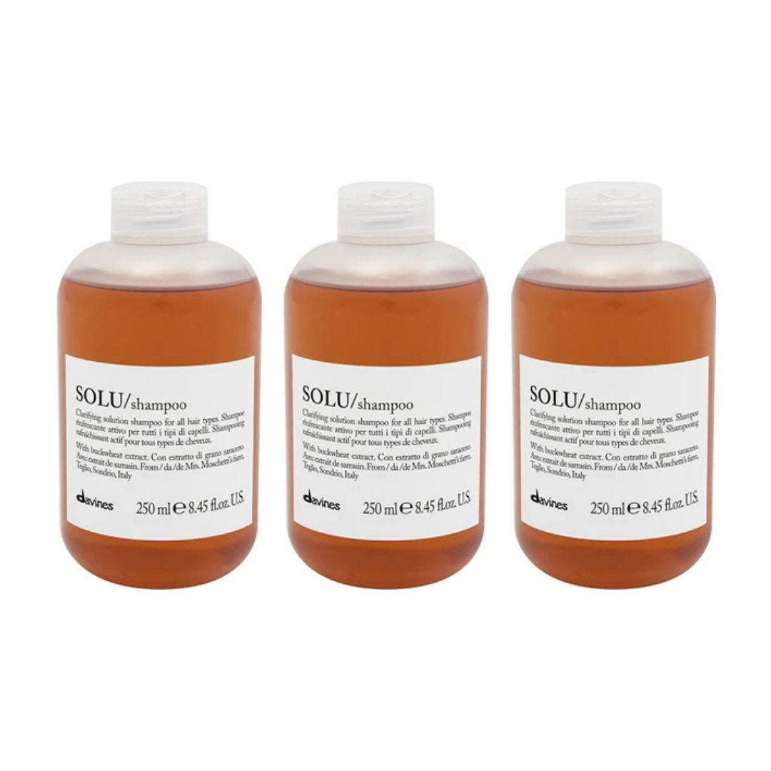 Ekonomik Üçlü Davines Solu Temizleyici Koruyucu Şampuan 250ml - %100 Orijinal %100 Doğal