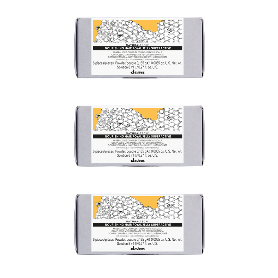 Ekonomik Üçlü Davines Nourishing Yıpranmış Kuru Saç Serumu 6x8ml - %100 Orijinal %100 Doğal