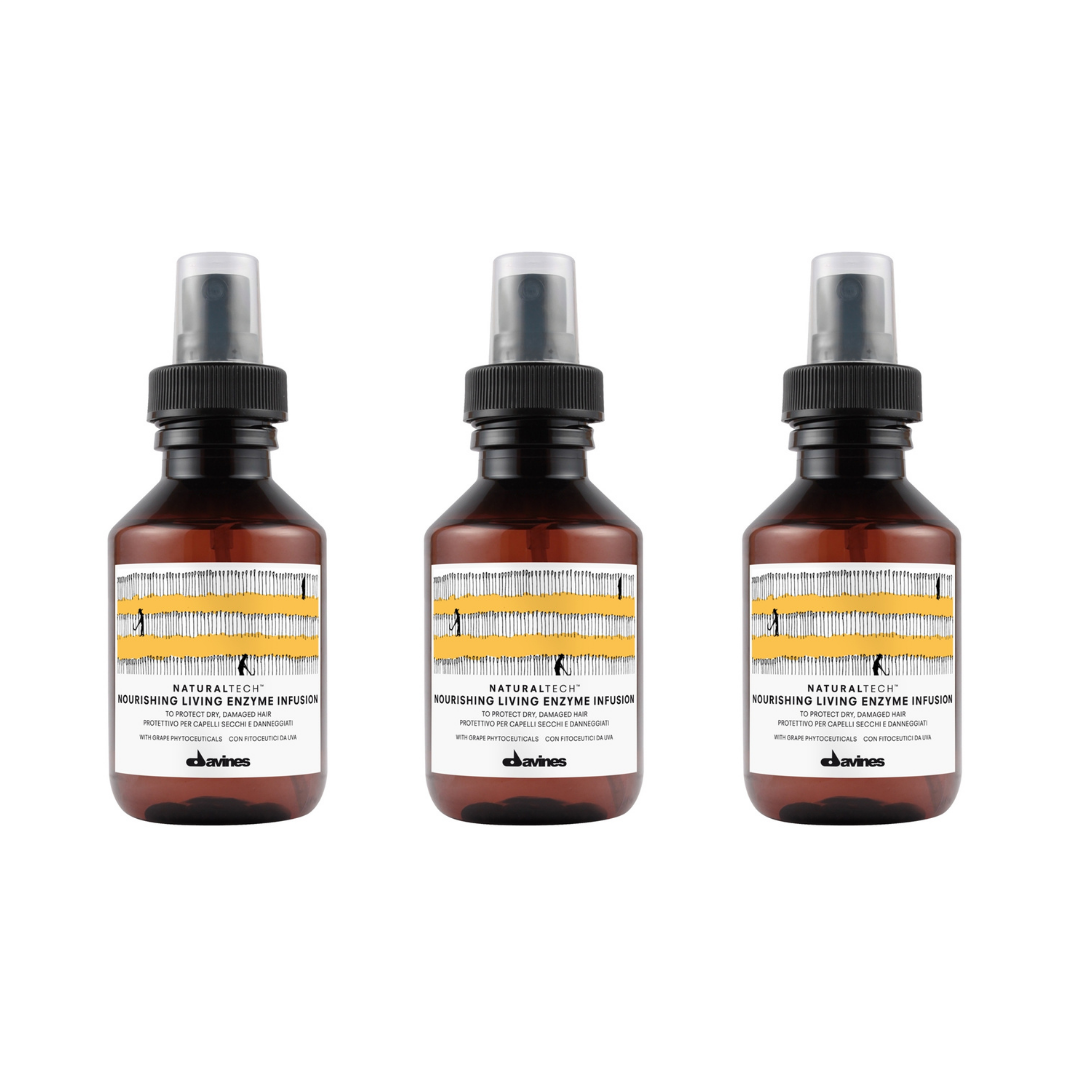 Ekonomik Üçlü Davines Nourishing Yıpranmış Kuru Saç Bakım Bileşeni 100ml - %100 Orijinal %100 Doğal
